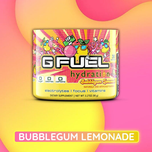 BUBBLEGUM LEMONADE HYDRATION GFUEL SAMPLE